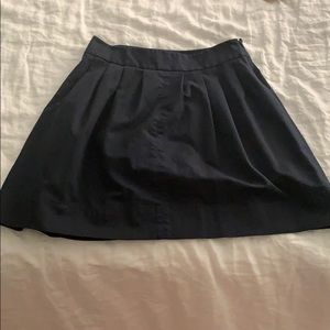 Rafaella pleated navy skirt